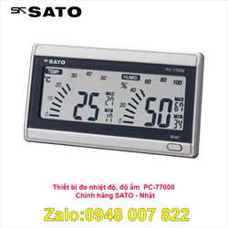 Đồng Hồ Đo Nhiệt Độ - Độ Ẩm PC-7700II Sato